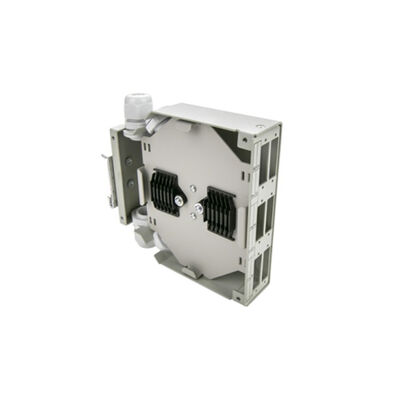Hộp đầu cuối cáp quang Din Rail có thể gắn 6 cổng bằng kim loại Dinrail