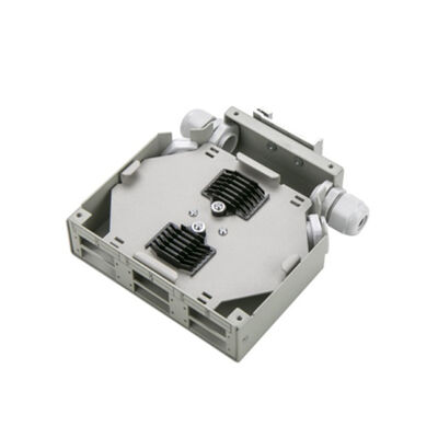 Hộp đầu cuối cáp quang Din Rail có thể gắn 6 cổng bằng kim loại Dinrail