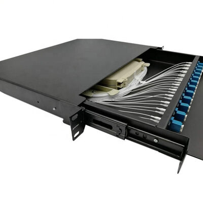 Bảng điều khiển sợi quang trượt 12 cổng Giá đỡ 1U 19 inch