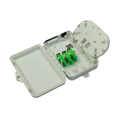 Hộp đầu cuối sợi quang 6 cổng SC APC / UPC SM SX PC + ABS Màu xám nhạt cho viễn thông