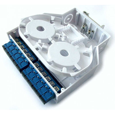 Hộp đầu cuối sợi quang gắn trên đường ray bằng nhựa abs Din 12 Bộ điều hợp Lc / Upc Simplex