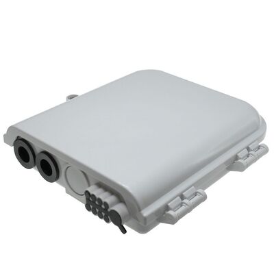 Hộp đấu dây cáp quang 8Cốt lõi SM/DX SC/LC/ST/FC Xám nhạt/Đen IP 66