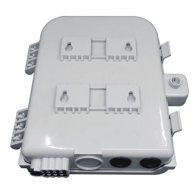 Hộp đấu dây cáp quang 8Cốt lõi SM/DX SC/LC/ST/FC Xám nhạt/Đen IP 66