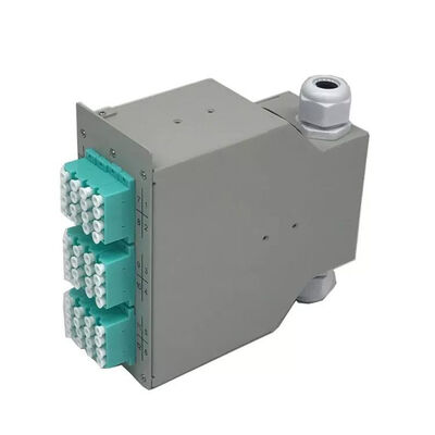 Bộ chuyển đổi 12 cổng LC Quad Adapter 48Cốt lõi Fiber Optic DIN Rail Terminal Box