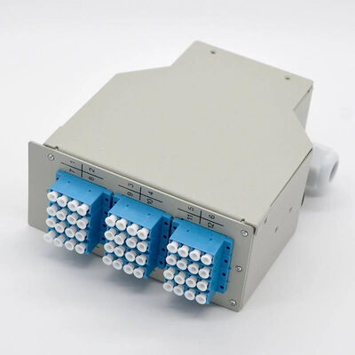 Bộ chuyển đổi 12 cổng LC Quad Adapter 48Cốt lõi Fiber Optic DIN Rail Terminal Box
