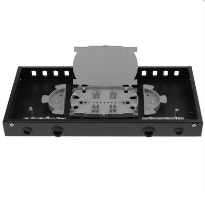 Bảng điều khiển cáp quang ODF gắn giá đỡ cố định 1U 12 cổng với bảng điều khiển