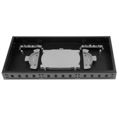 Bảng điều khiển cáp quang ODF gắn giá đỡ cố định 1U 12 cổng với bảng điều khiển