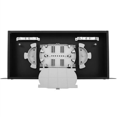 Bảng điều khiển cáp quang ODF gắn giá đỡ cố định 1U 12 cổng với bảng điều khiển