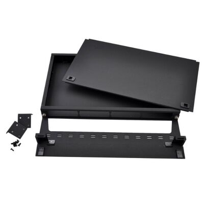 Mô-đun Cassette 1U MTP 96F MPO To LC Patch Panel Rack Mount Black