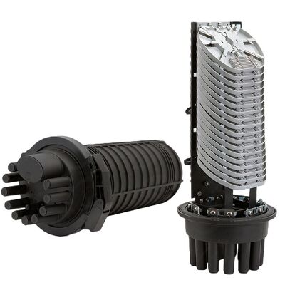Vỏ bọc sợi quang 288 lõi ngoài trời trên không ngoài trời 6in 6out Dome Splice Closure
