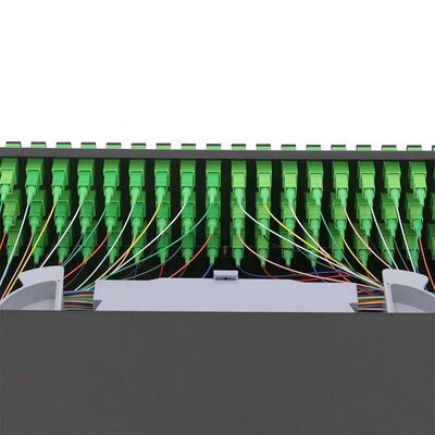19 Inch 2U Rack Mount Enclosure ODF 72 Cốt lõi Fiber Patch Panel Loại trượt