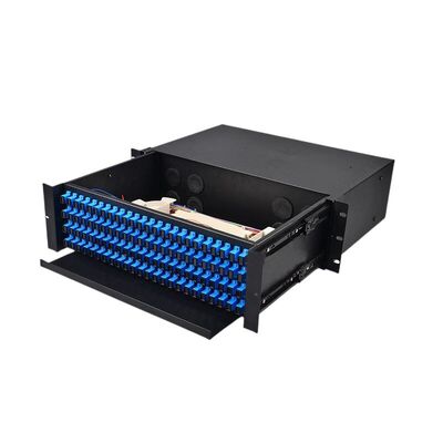 3u 3ru 19" ODF 96 Bảng điều khiển loại ngăn kéo gắn giá đỡ sợi quang