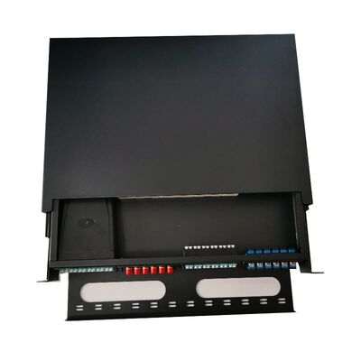 Bảng điều khiển sợi quang 1U MTP MPO Tủ khung 19 inch 96 lõi nối