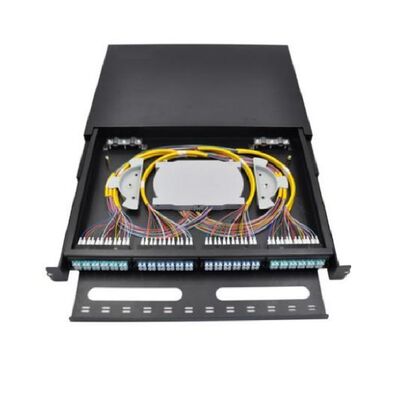 96FO MPO MTP Patch Panels LC Duplex 1U Fiber Patch Panel 12 Khe cắm