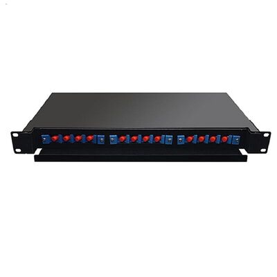 Bảng điều khiển sợi quang 19" 24 cổng Rack Mount trong nhà 1U ODF 24 Cốt lõi