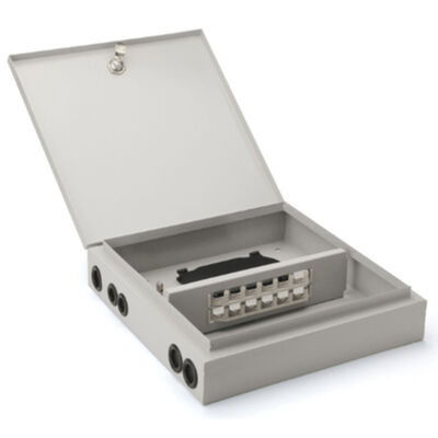 12F Wall Mount Fiber Enclosure Kim loại ODF Fiber Optic Patch Box 12 Cốt lõi