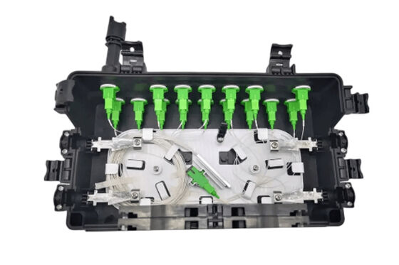 Hộp đầu cuối cáp quang chống nước FTTB SC IP68 2 IN 2OUT 48Cốt lõi 16Hải cảng