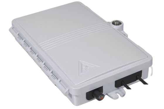 Hộp đầu cuối sợi quang 2 cổng FTTH PC ngoài trời / trong nhà Chất liệu ABS Màu xám nhạt
