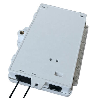 Hộp đầu cuối sợi quang 2 cổng FTTH PC ngoài trời / trong nhà Chất liệu ABS Màu xám nhạt