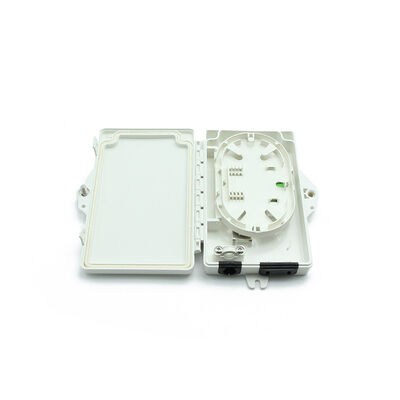 Hộp đầu cuối sợi quang 2 cổng FTTH PC ngoài trời / trong nhà Chất liệu ABS Màu xám nhạt