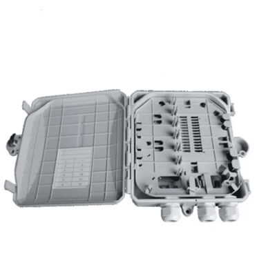 Hộp đầu cuối sợi quang 12 lõi trong nhà / ngoài trời SC / LC / ST / FC Xám nhạt