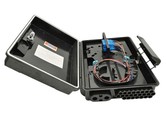 Giá treo tường bao vây cáp quang 24 cổng / Giá treo cực APC / UPC FTTB