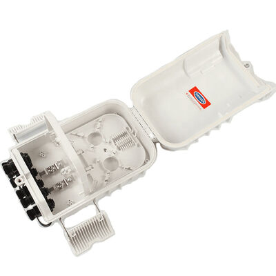 Hộp kết thúc cáp quang 8 cổng ABS PLC Vỏ bọc đầu cuối quang học màu xám IP65