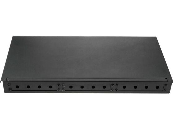 19" Rack Mount Fiber Patch Panel ST Adapter 1U Fiber Enclosure 12 Cốt lõi