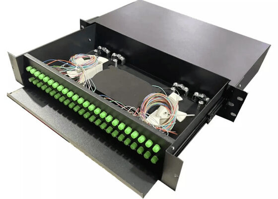 Bảng vá lỗi sợi quang 2U 48 cổng Fc Simplex Slide Out ODF