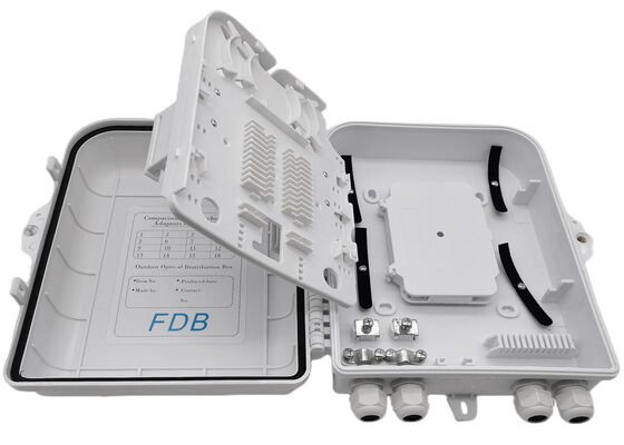 Hộp chia sợi quang màu trắng LC 1x16 PLC Splitter Treo tường