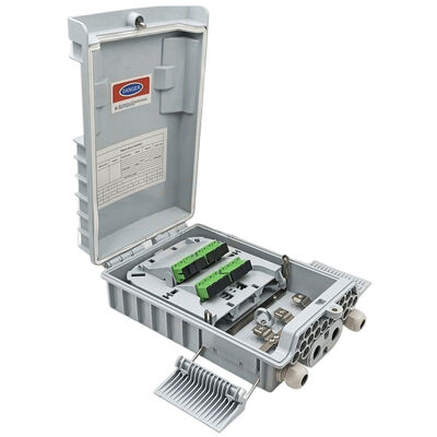 Hộp chia sợi quang SM / MM Bộ chia PLC 1x8 màu xám nhạt