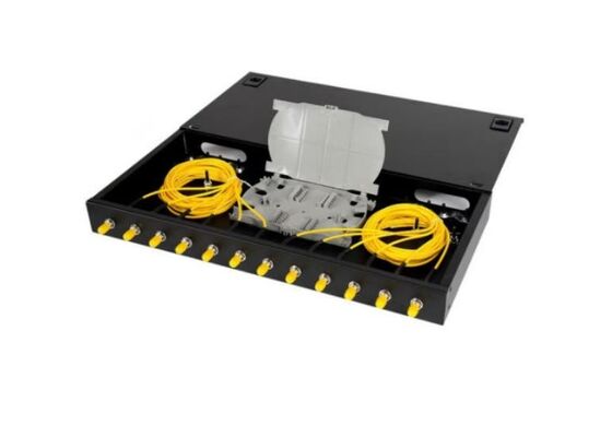 Cố định giá treo cáp quang Bao vây 12 Bảng điều khiển lõi Bộ chuyển đổi 1U St Upc