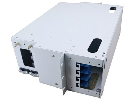 Đơn vị phân phối quang ODF Singemode 48 Hải cảng Fiber Optic Patch Panel LC
