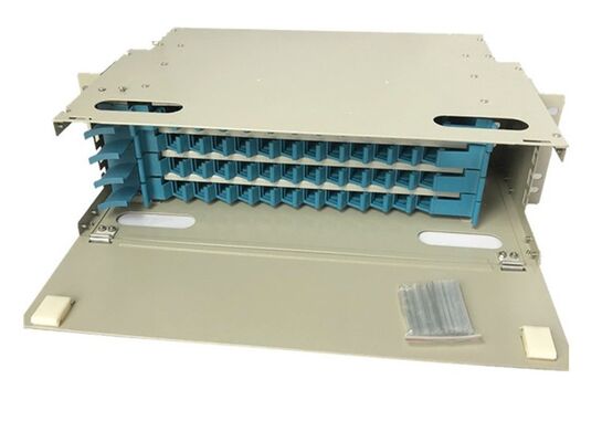 Đơn vị phân phối quang ODF Singemode 48 Hải cảng Fiber Optic Patch Panel LC