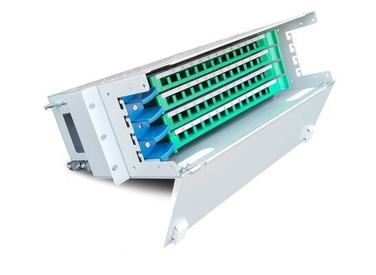 Đơn vị phân phối quang ODF Singemode 48 Hải cảng Fiber Optic Patch Panel LC