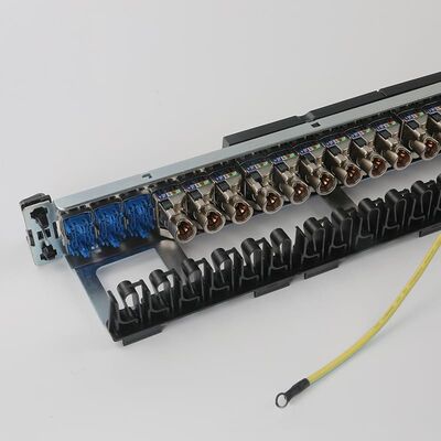 Bảng vá lỗi mạng UTP Bảng vá lỗi cổng RJ45 1U 24 tích hợp