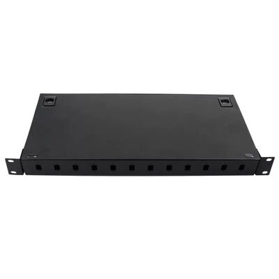 Bảng điều khiển gắn giá đỡ kim loại 12 Hộp kết nối song công LC Bộ kết nối FTTH