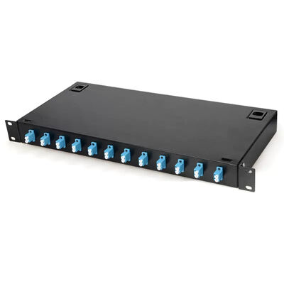 Bảng điều khiển gắn giá đỡ kim loại 12 Hộp kết nối song công LC Bộ kết nối FTTH