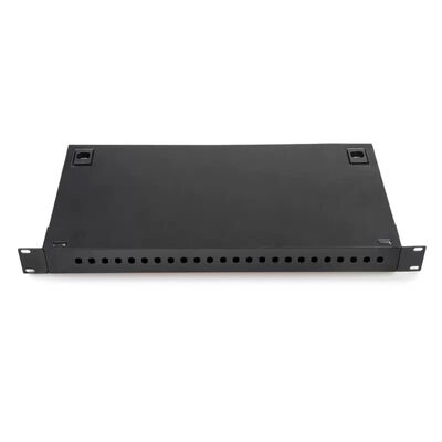 Bảng điều khiển Rackmount Patch Kim loại Hộp kết thúc FTTH Wallmount 24 Bộ ghép song công LC