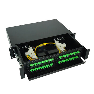 Hộp đầu cuối bảng điều khiển sợi quang 1U Metal 24 cổng