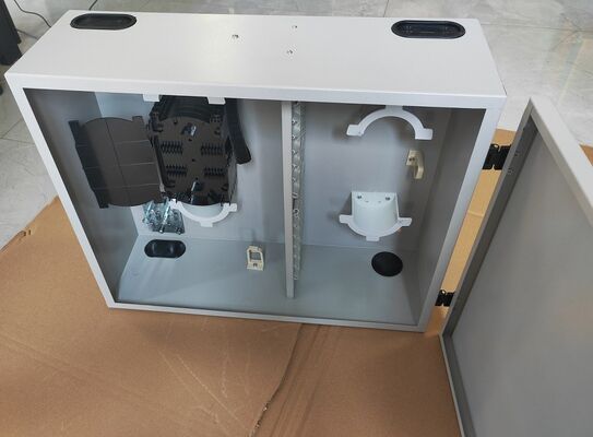 72Port Single Door Wall Mount Fiber Enclosure 72fibers (SC/SX) Xám / tùy chỉnh